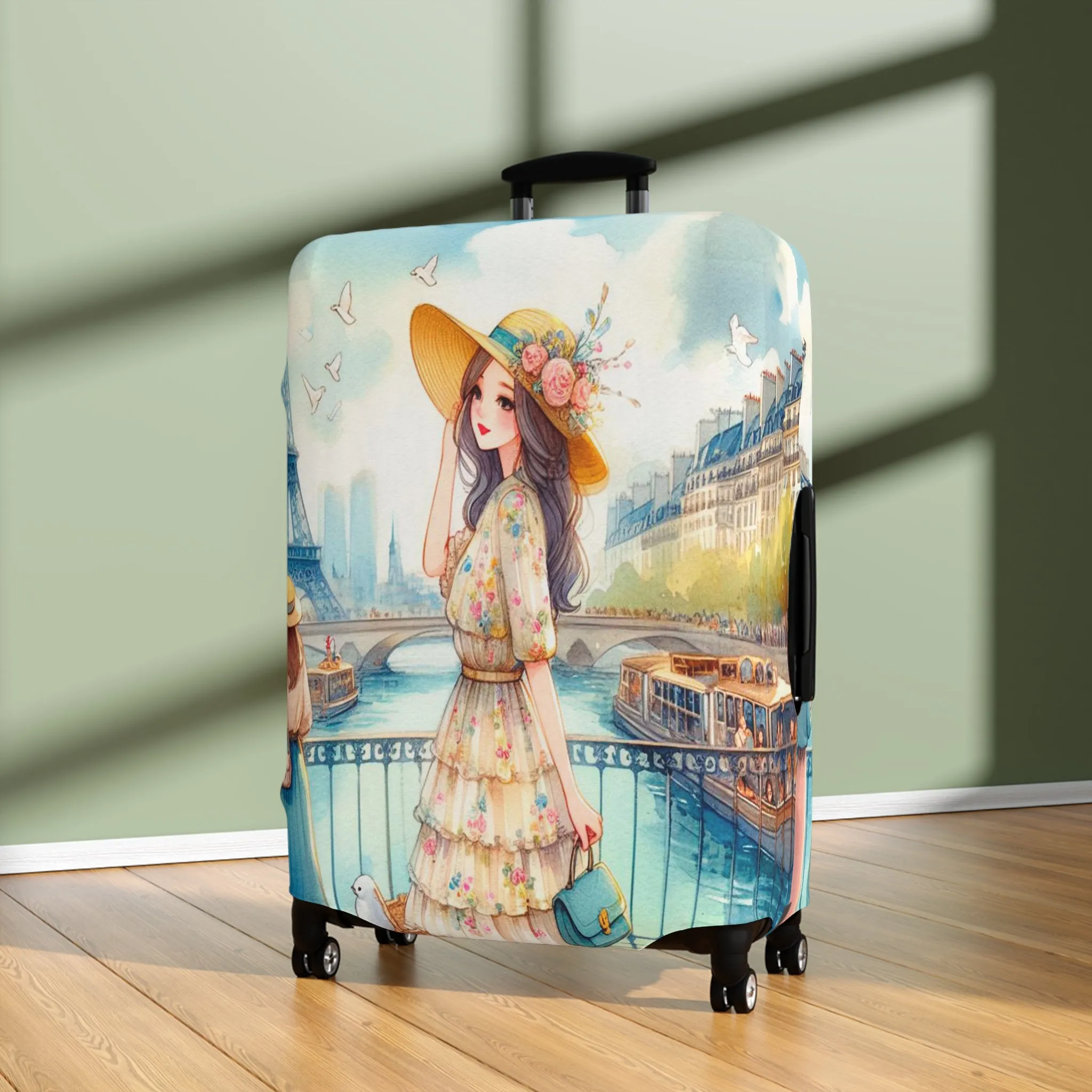 Luggage Cover, Just a Girl Who loves Travelling, awd-2109