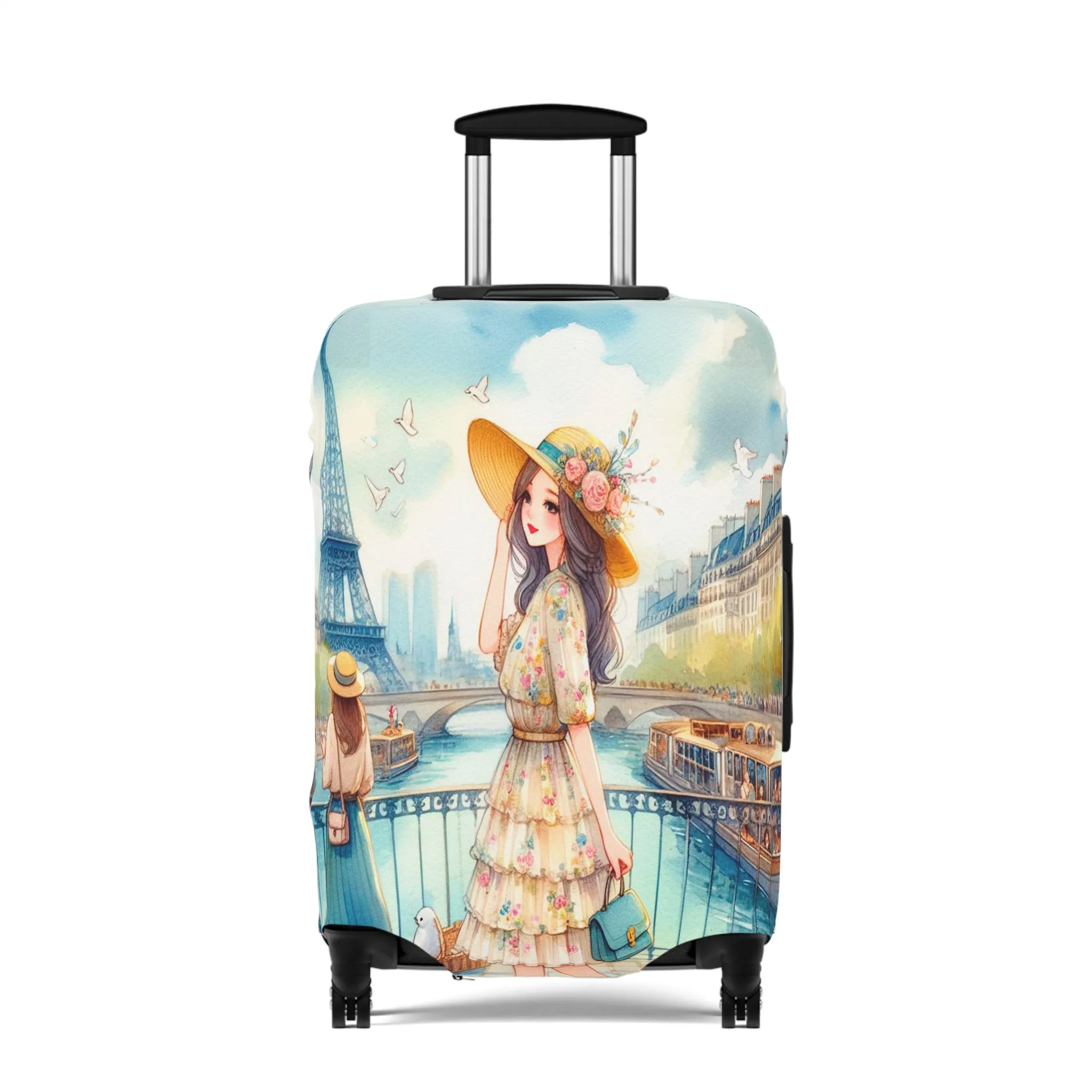 Luggage Cover, Just a Girl Who loves Travelling, awd-2109