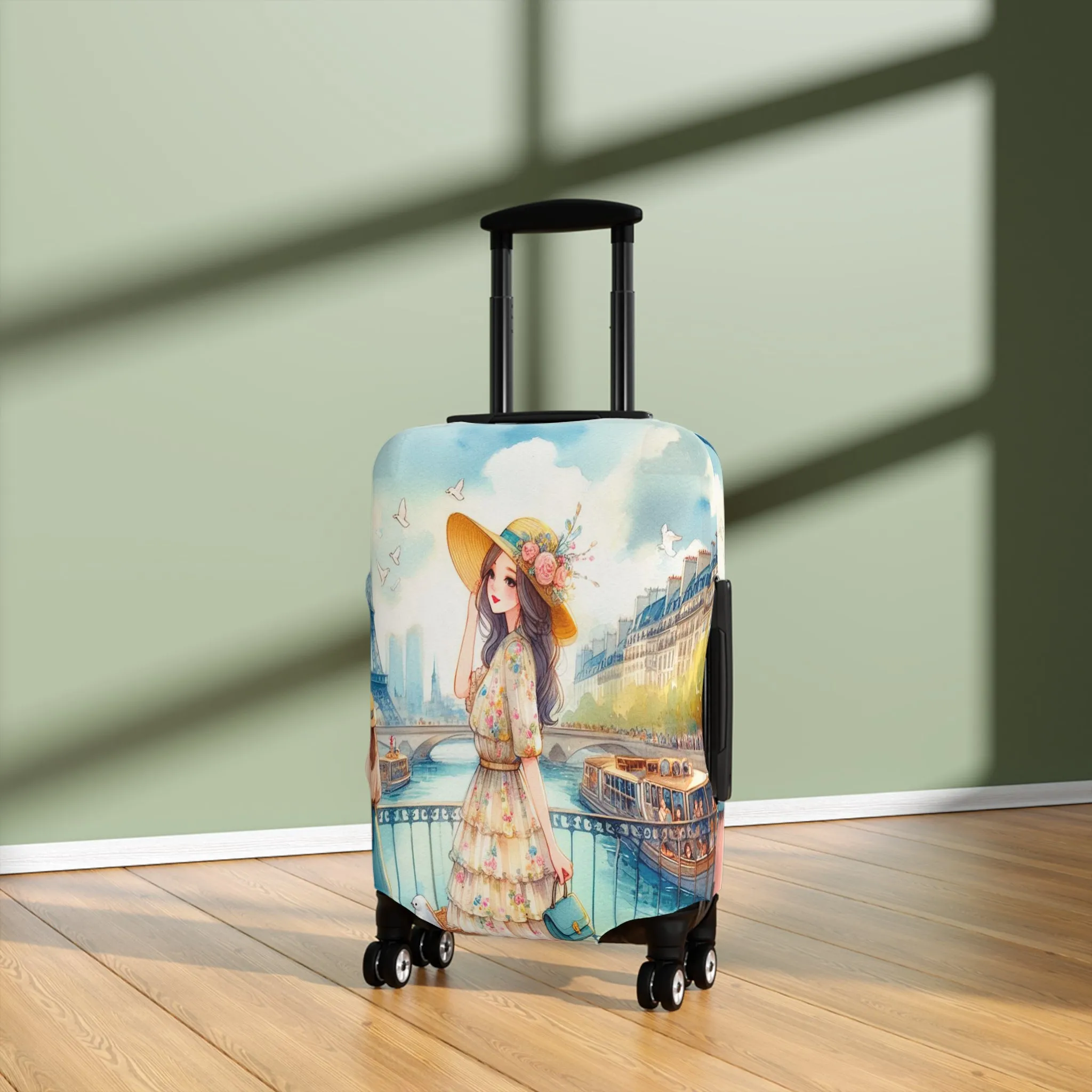 Luggage Cover, Just a Girl Who loves Travelling, awd-2109