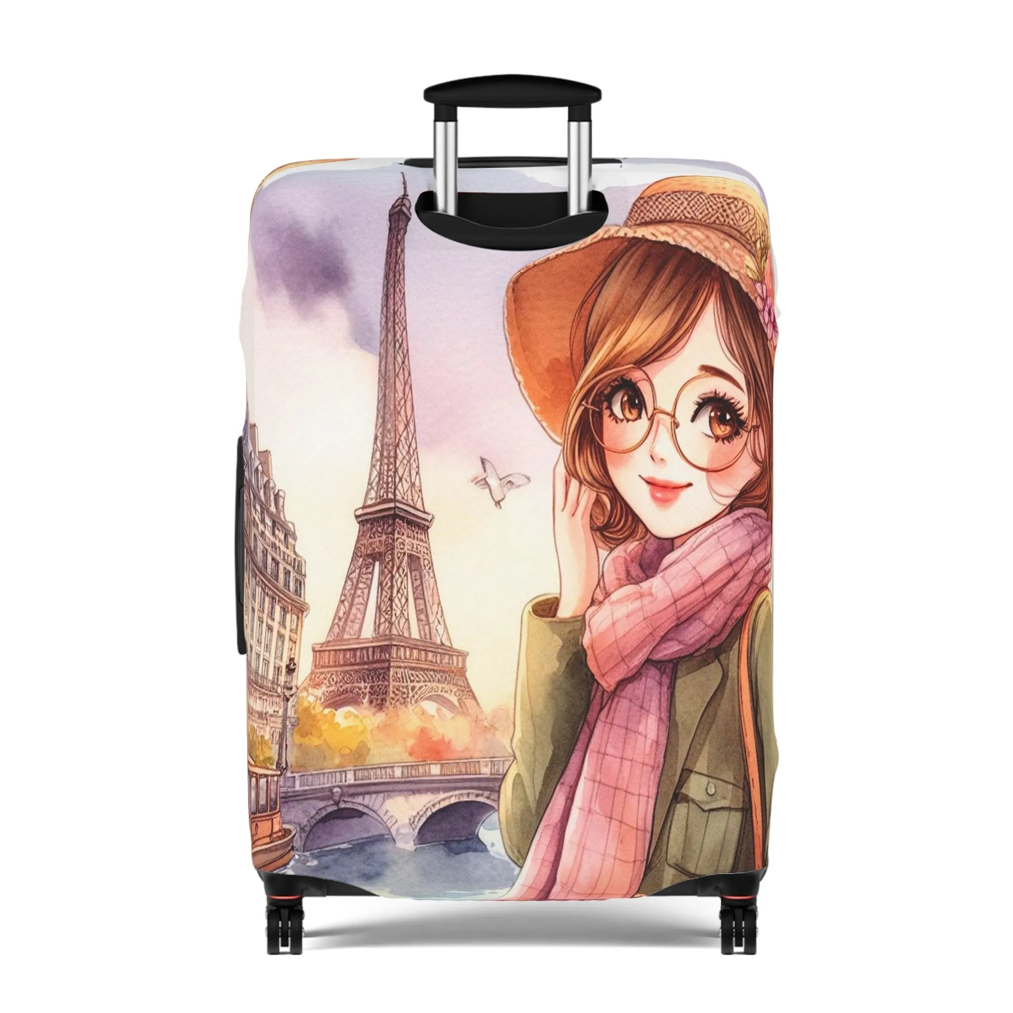 Luggage Cover, Just a Girl Who loves Travelling, awd-2112