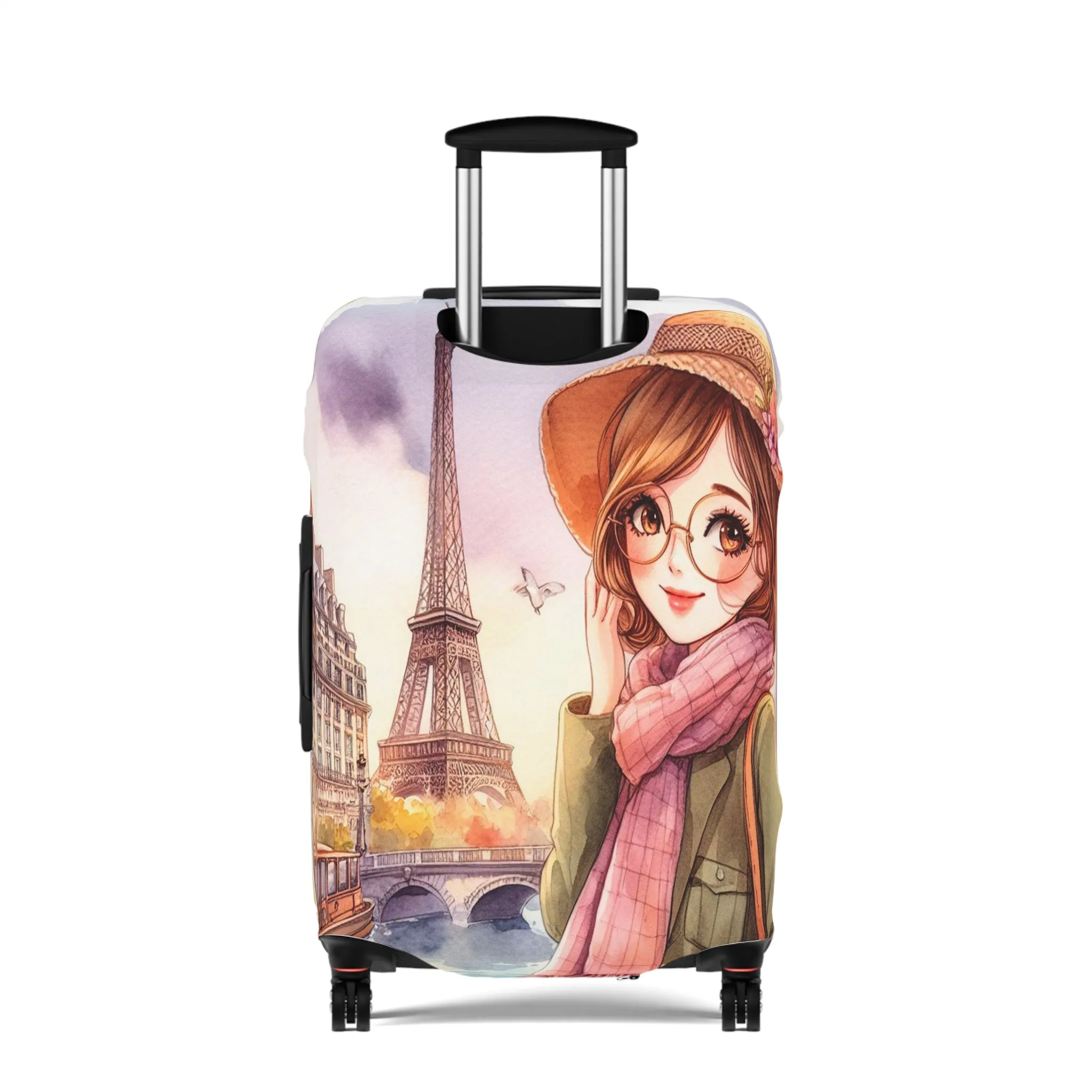 Luggage Cover, Just a Girl Who loves Travelling, awd-2112