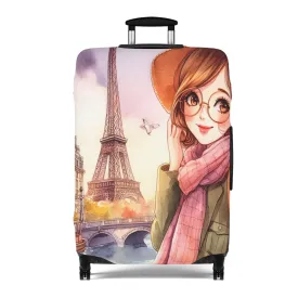 Luggage Cover, Just a Girl Who loves Travelling, awd-2112