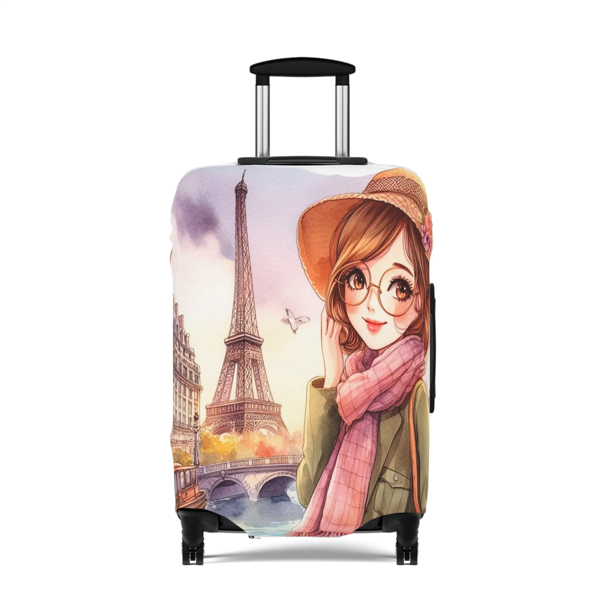 Luggage Cover, Just a Girl Who loves Travelling, awd-2112