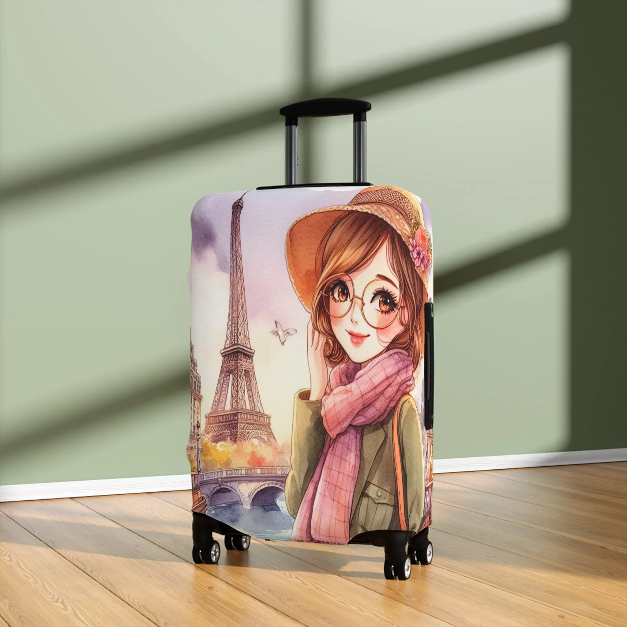 Luggage Cover, Just a Girl Who loves Travelling, awd-2112