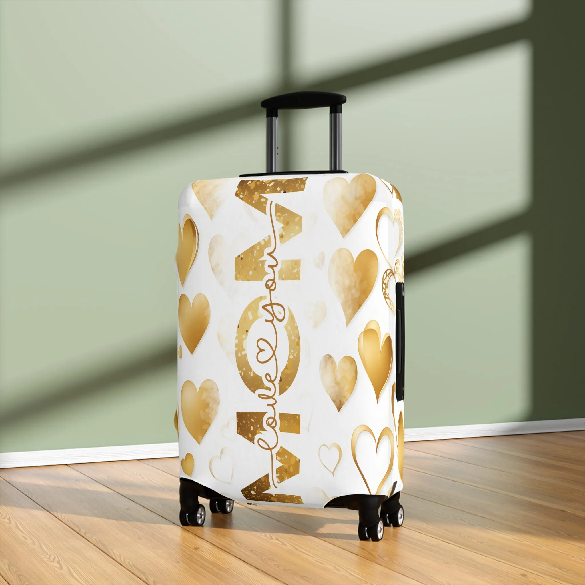 Luggage Cover, Mom, Hearts, awd-1442