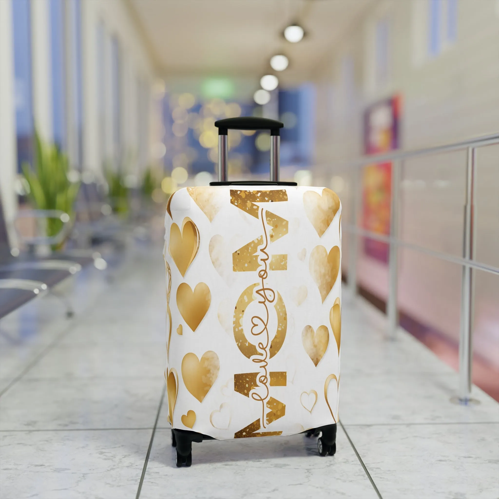 Luggage Cover, Mom, Hearts, awd-1442