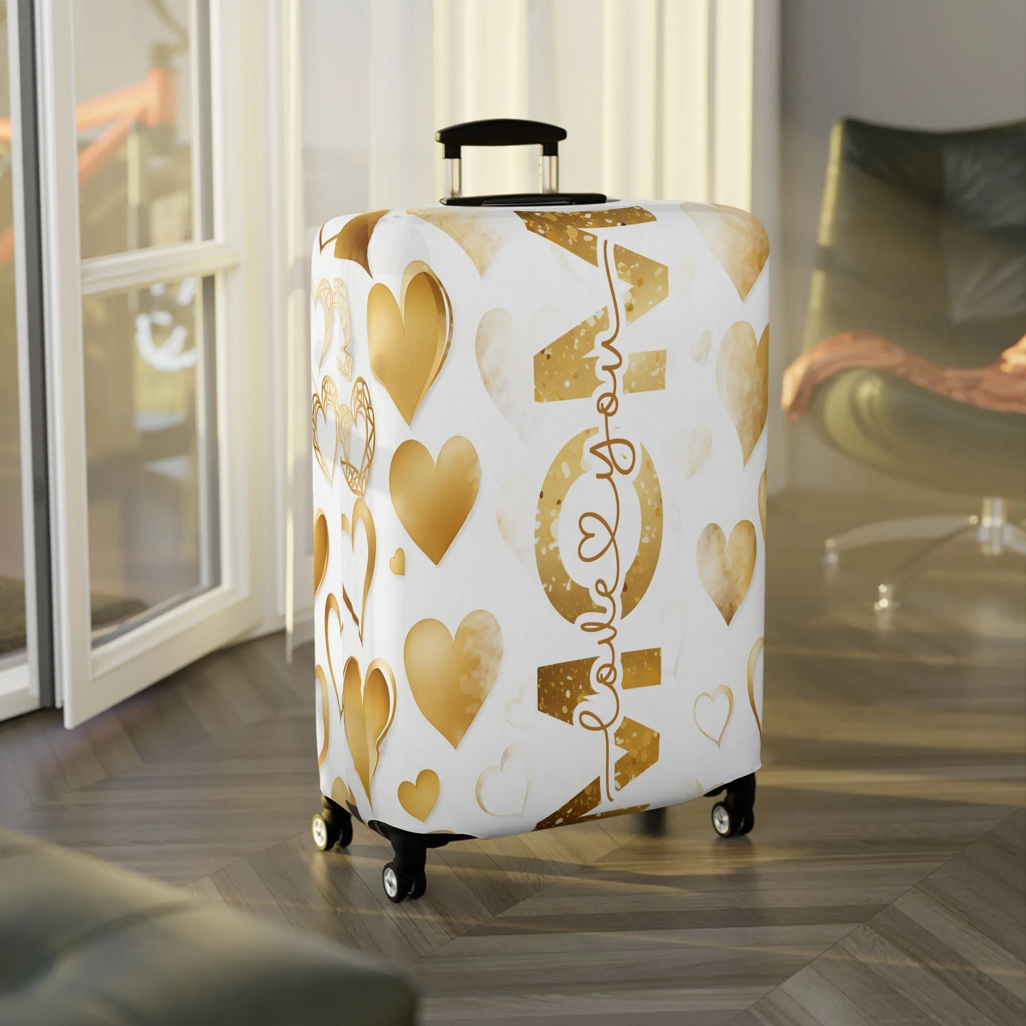 Luggage Cover, Mom, Hearts, awd-1442