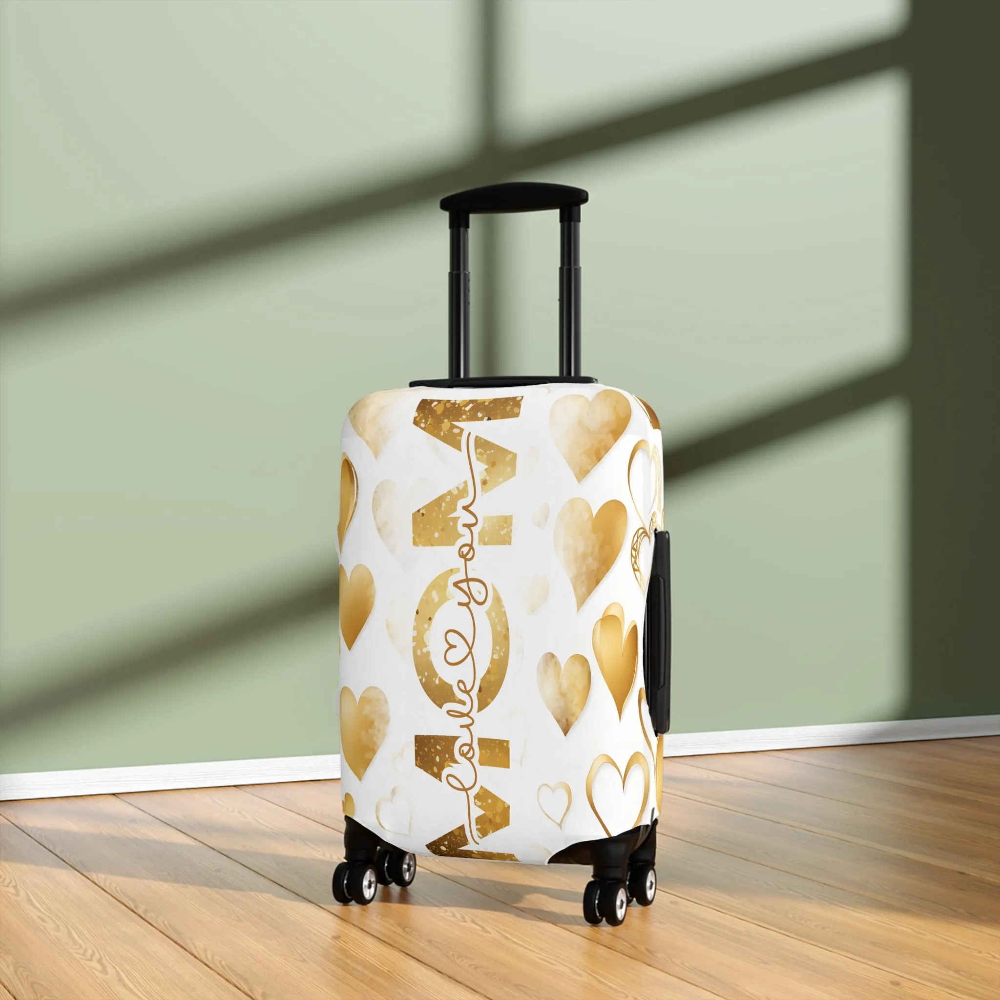 Luggage Cover, Mom, Hearts, awd-1442