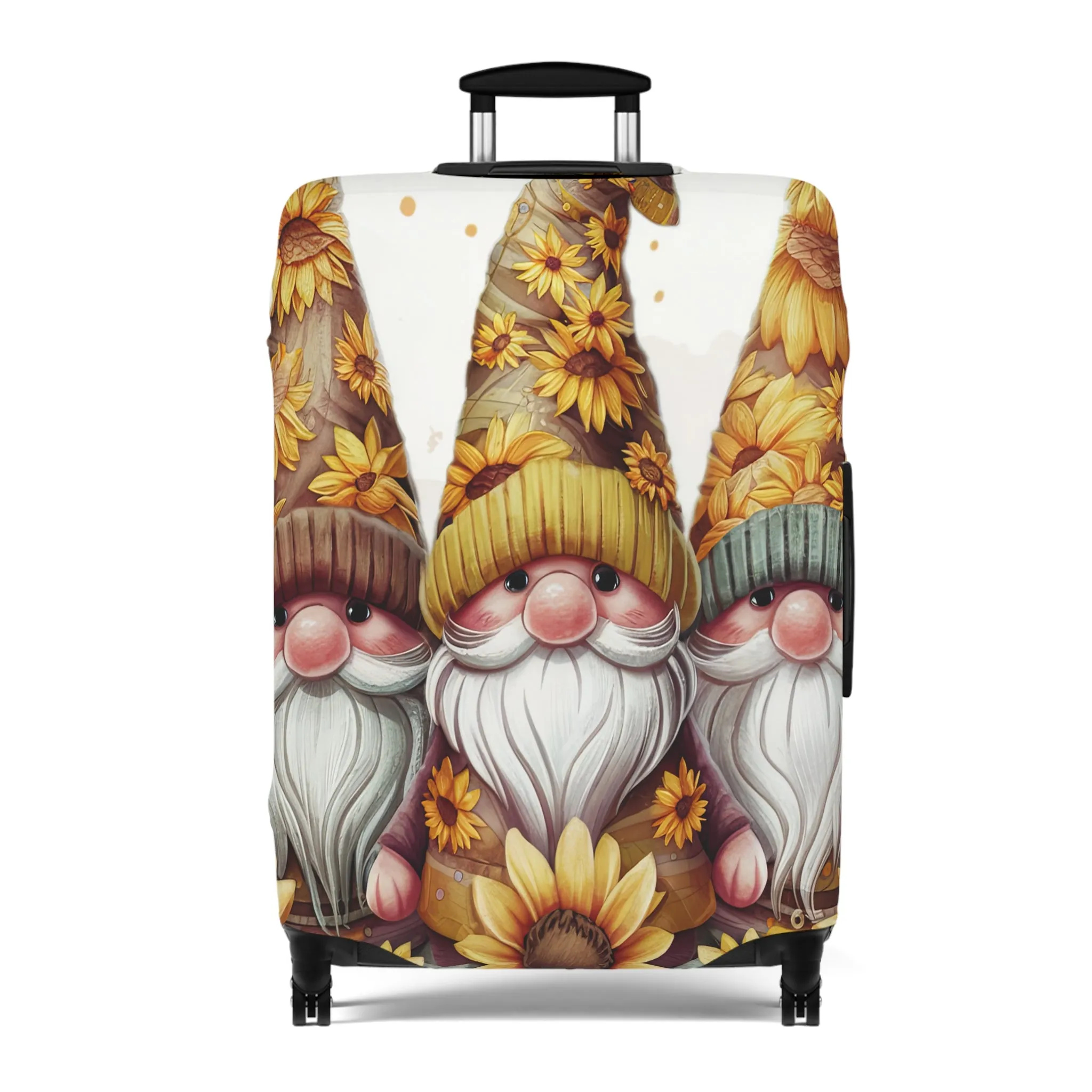 Luggage Cover, Sunflowers, Gnomes, awd-1744