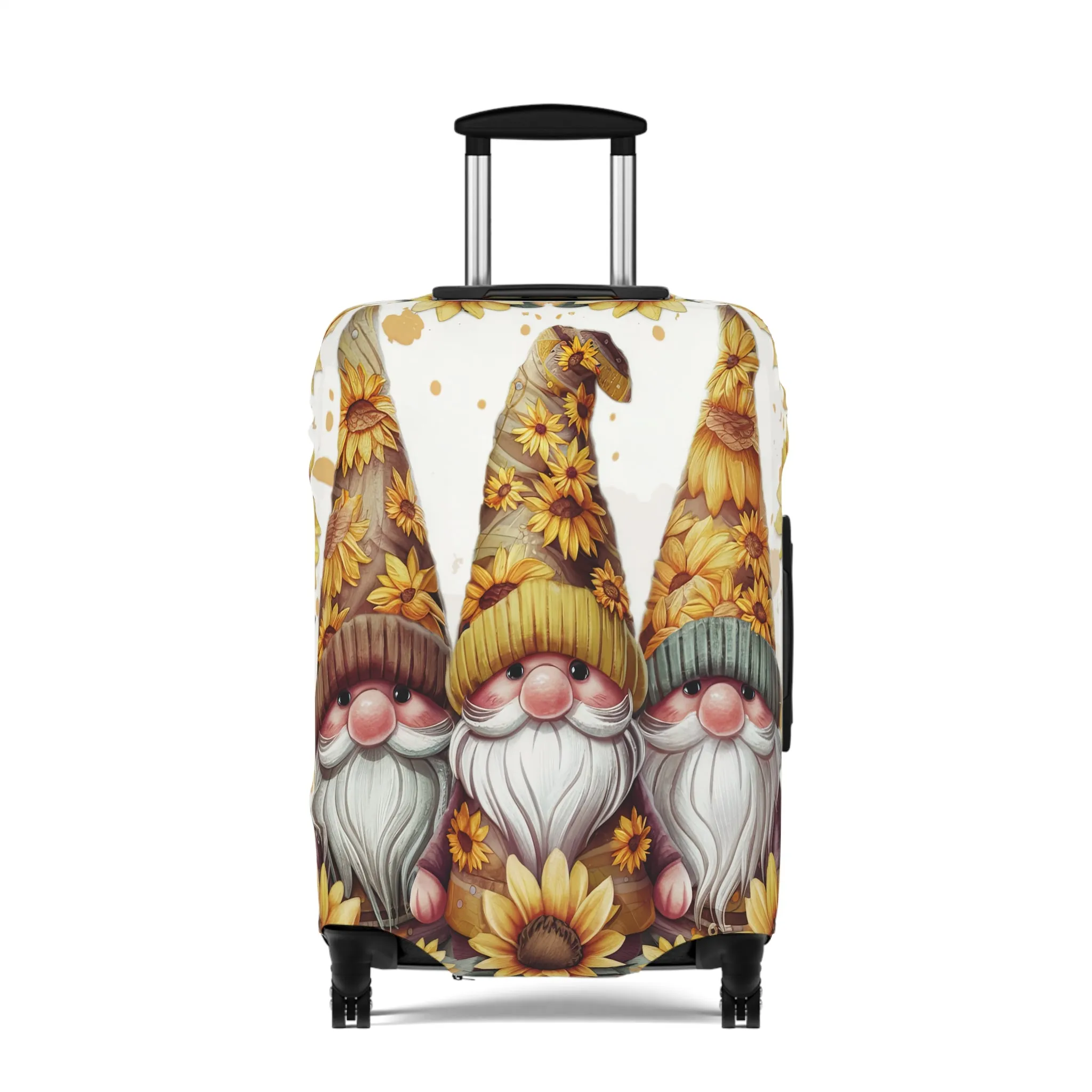 Luggage Cover, Sunflowers, Gnomes, awd-1744