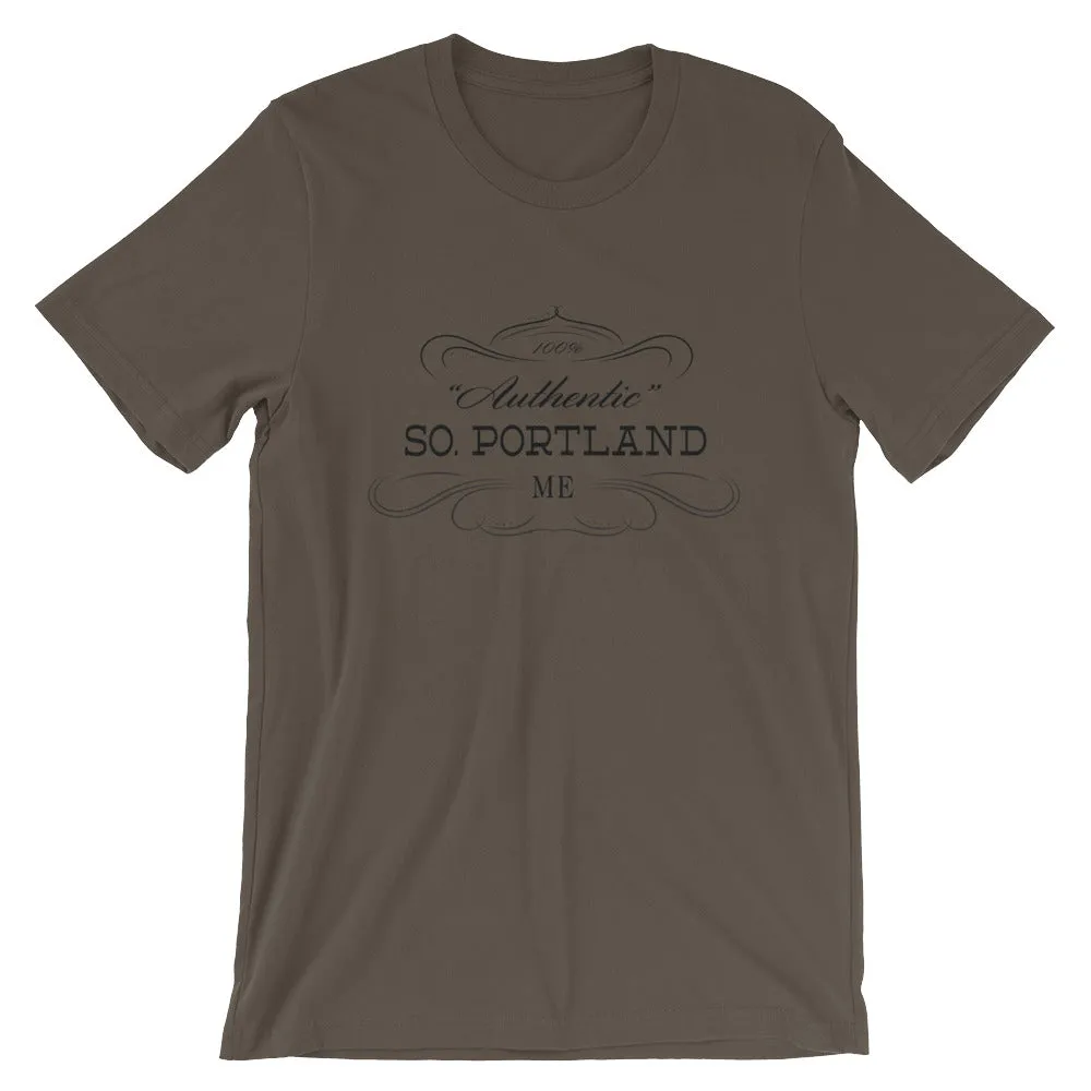 Maine - South Portland ME - Short-Sleeve Unisex T-Shirt - "Authentic"