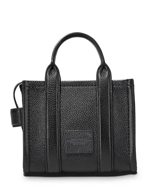 MARC JACOBS Leather Mini Tote, Black