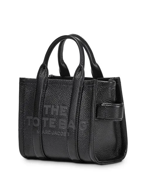 MARC JACOBS Leather Mini Tote, Black