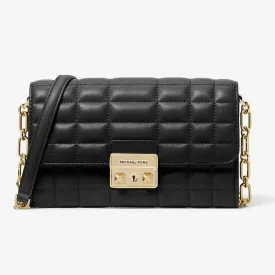 Michael Michael Kors Tribeca Large Leather Convertible Crossbody Bag, Black