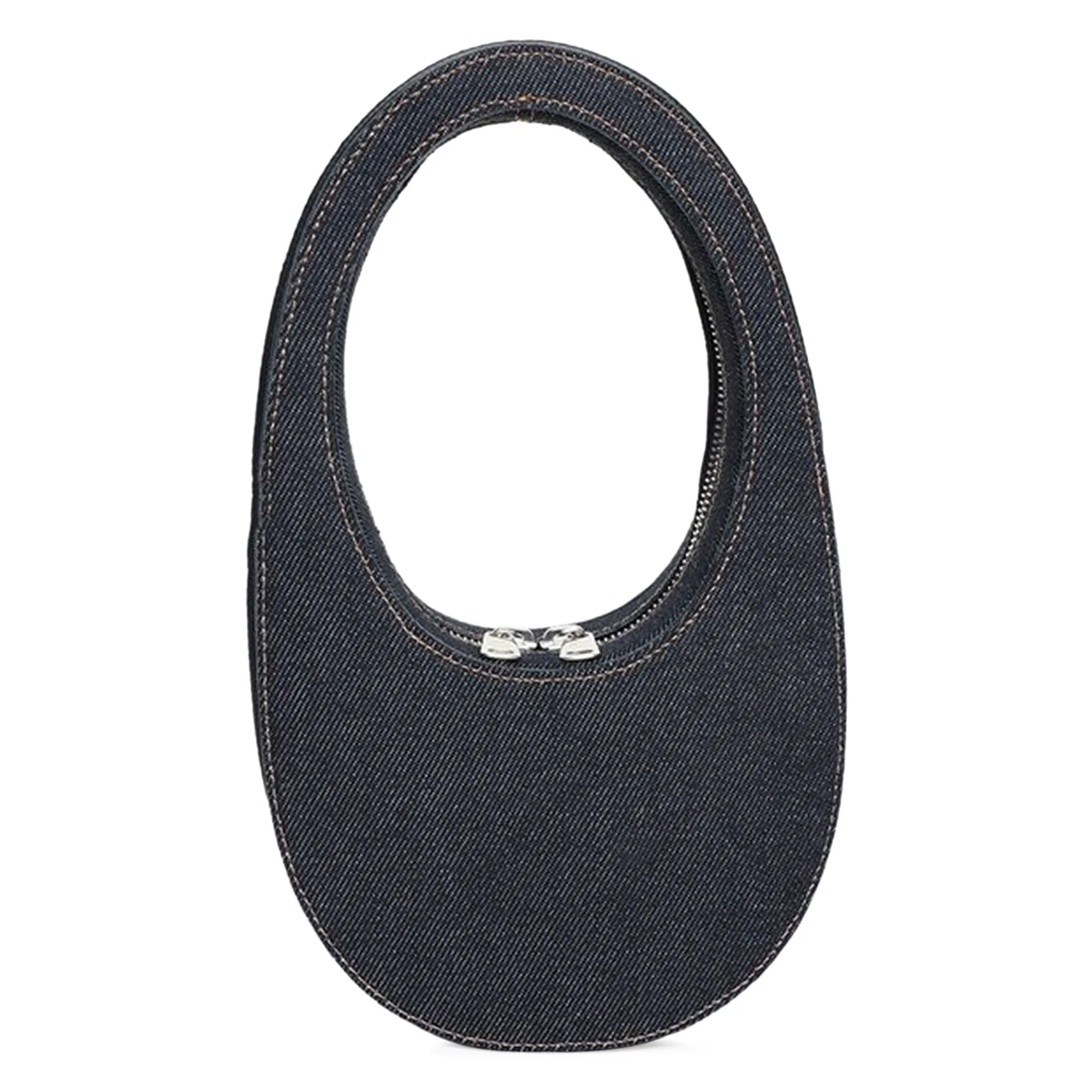 Mini Coperni Denim Shoulder Bag, Navy Blue