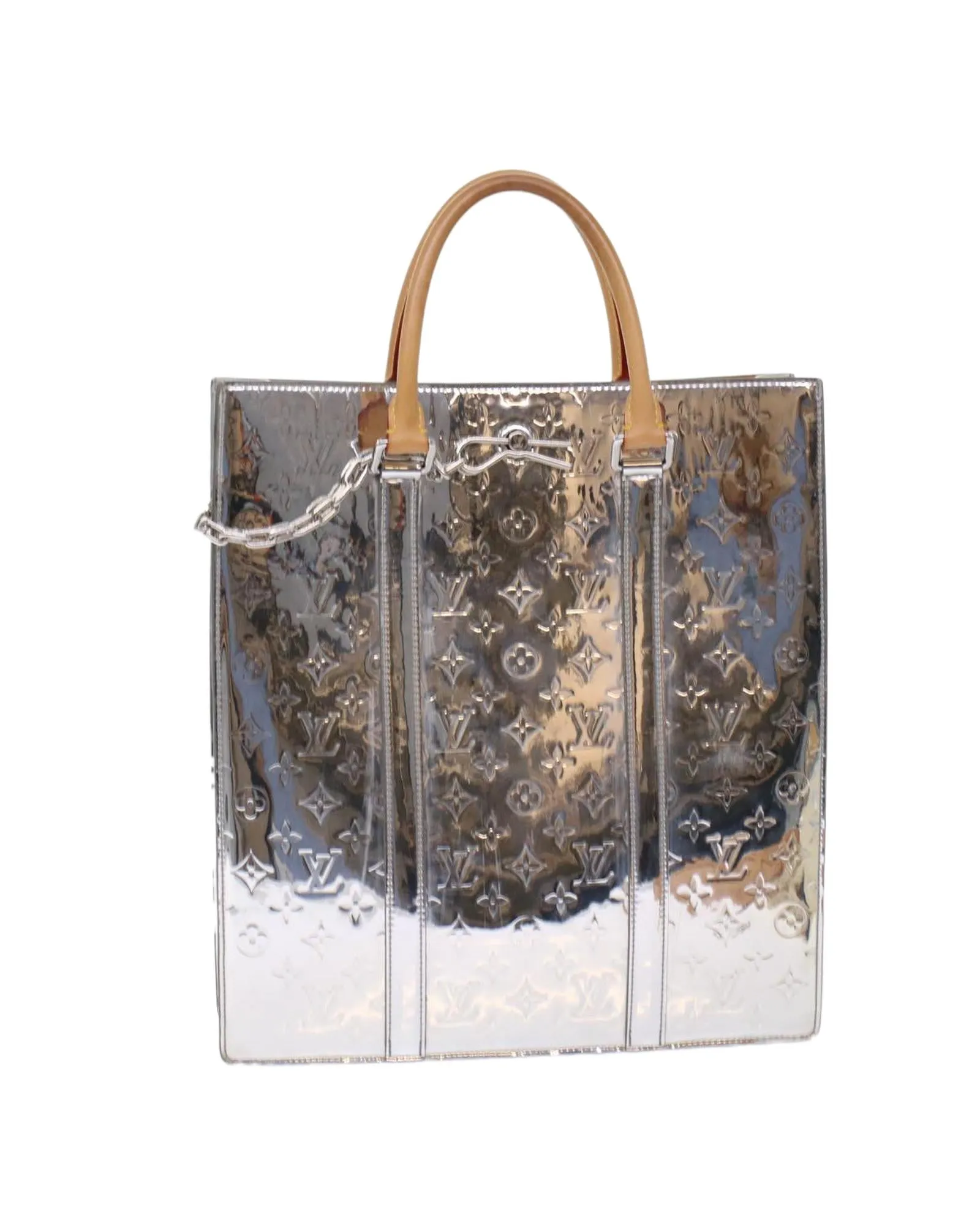 Monogram Miroir Silver Hand Bag 2way