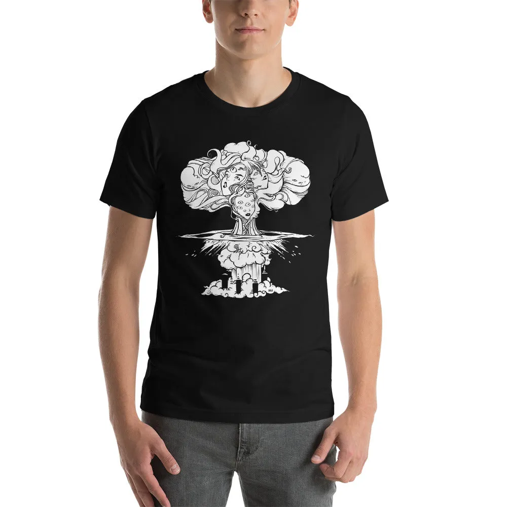 Mushroom Cloud, Unisex T-Shirt, Black