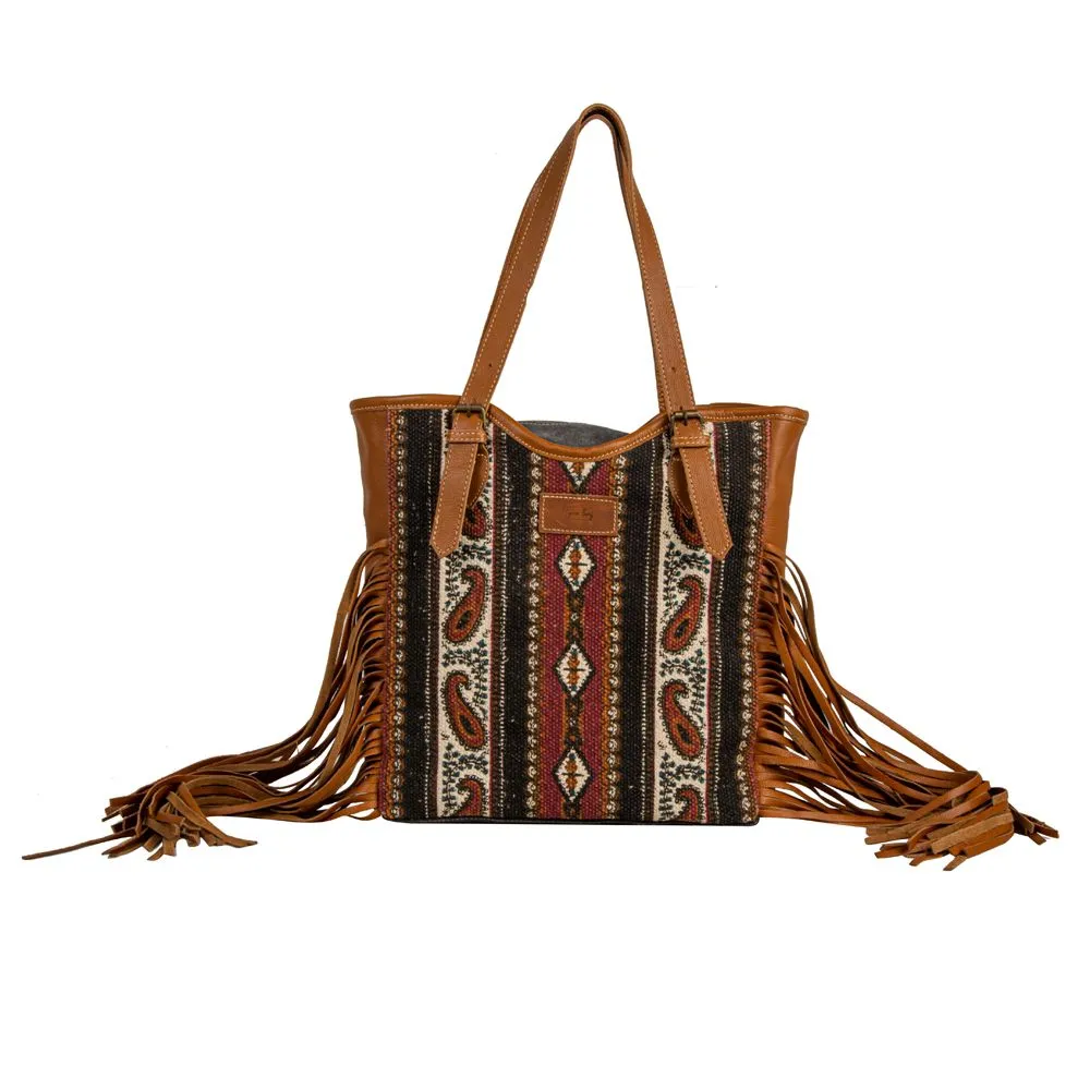 Myra Mojave Fringed Tote