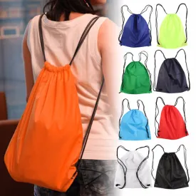 New Premium School Drawstring Duffle Bag Sport Gym Swim Dance Shoe Backpack