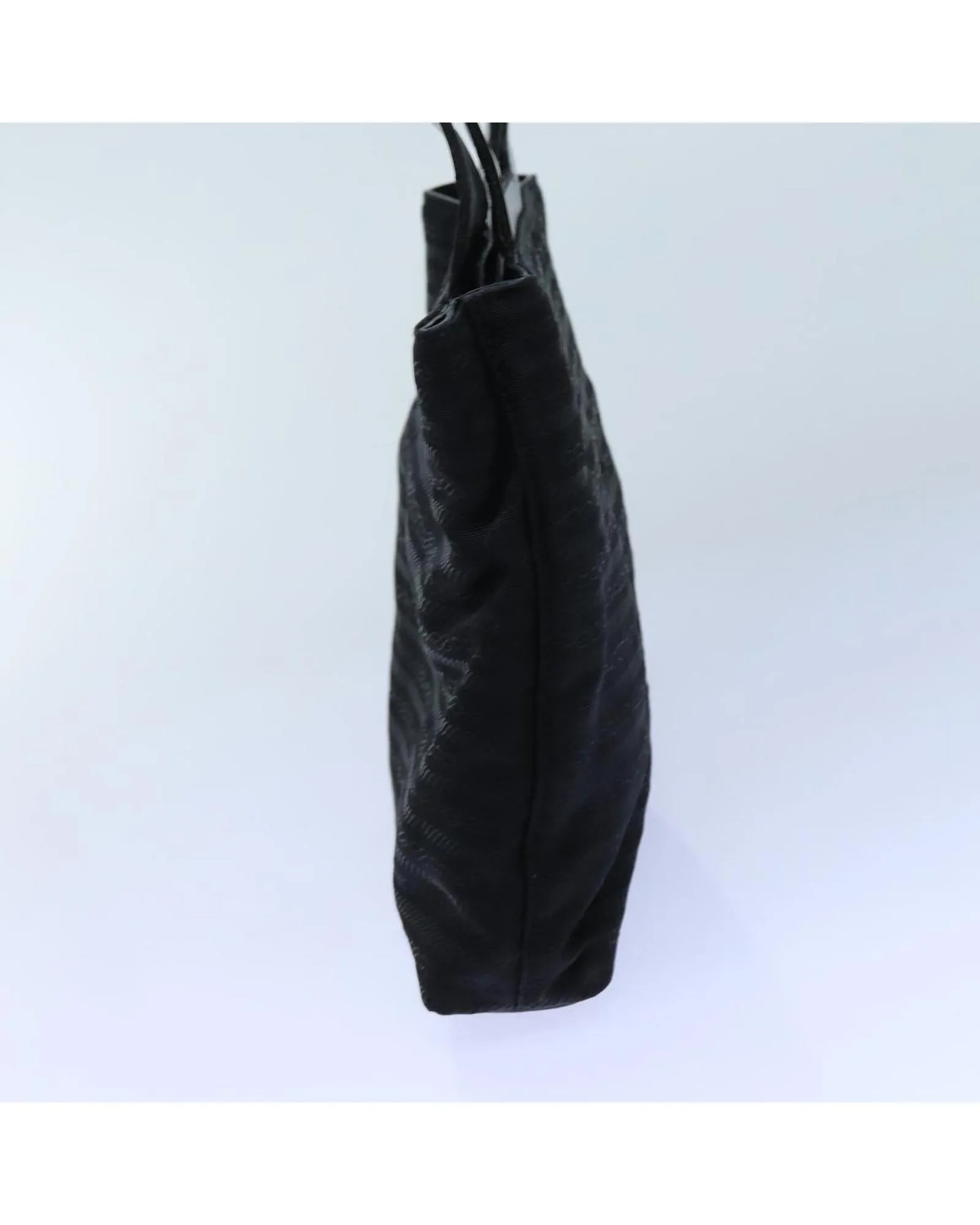 Nylon Black Hand Bag with Dust Bag - Made in Italy