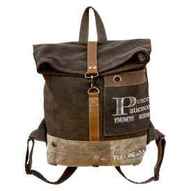 Peace and Patience Flap Over Backpack