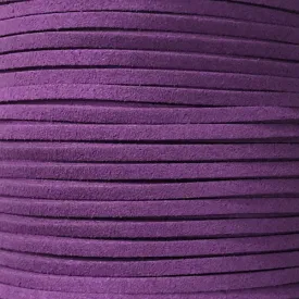 Purple Faux Suede Leather Cord per metre