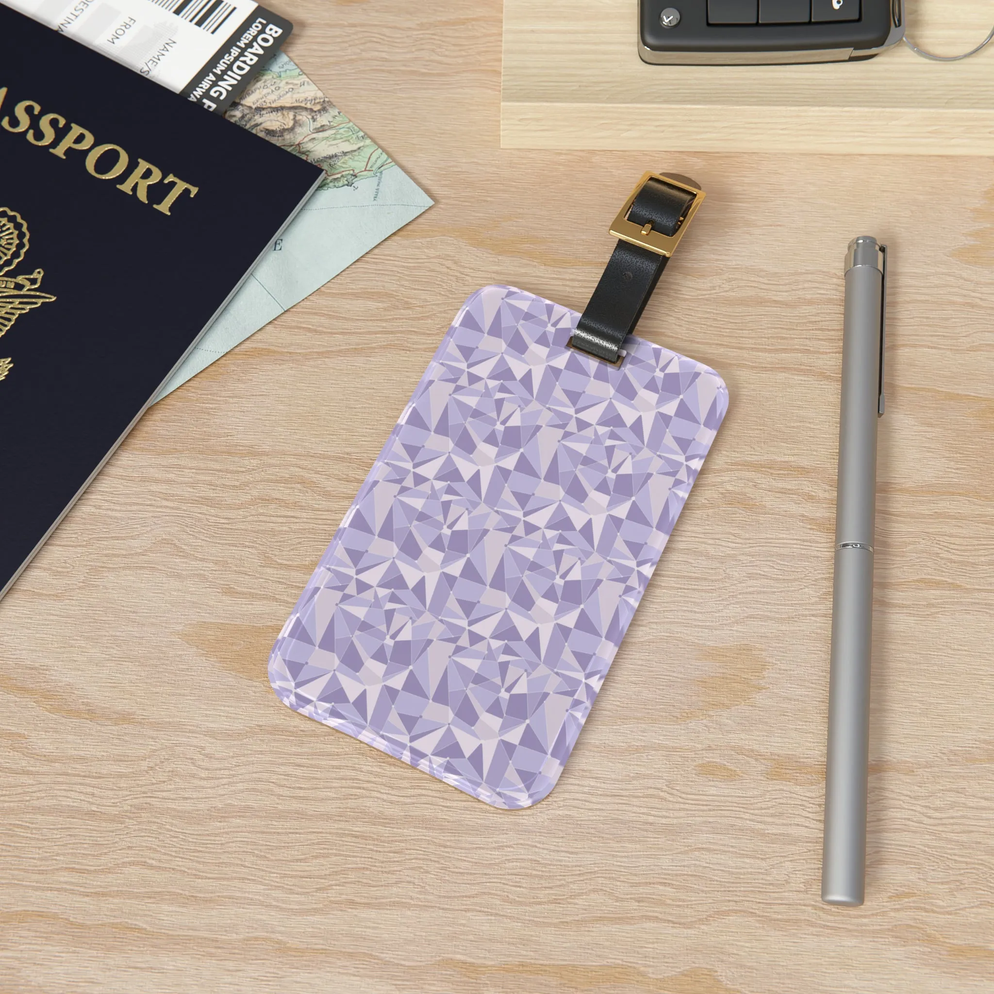 Purple Wall Luggage Tag