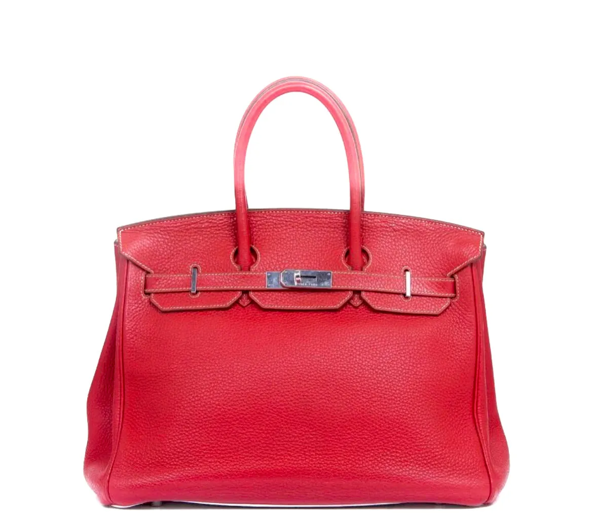 Red Birkin Handbag