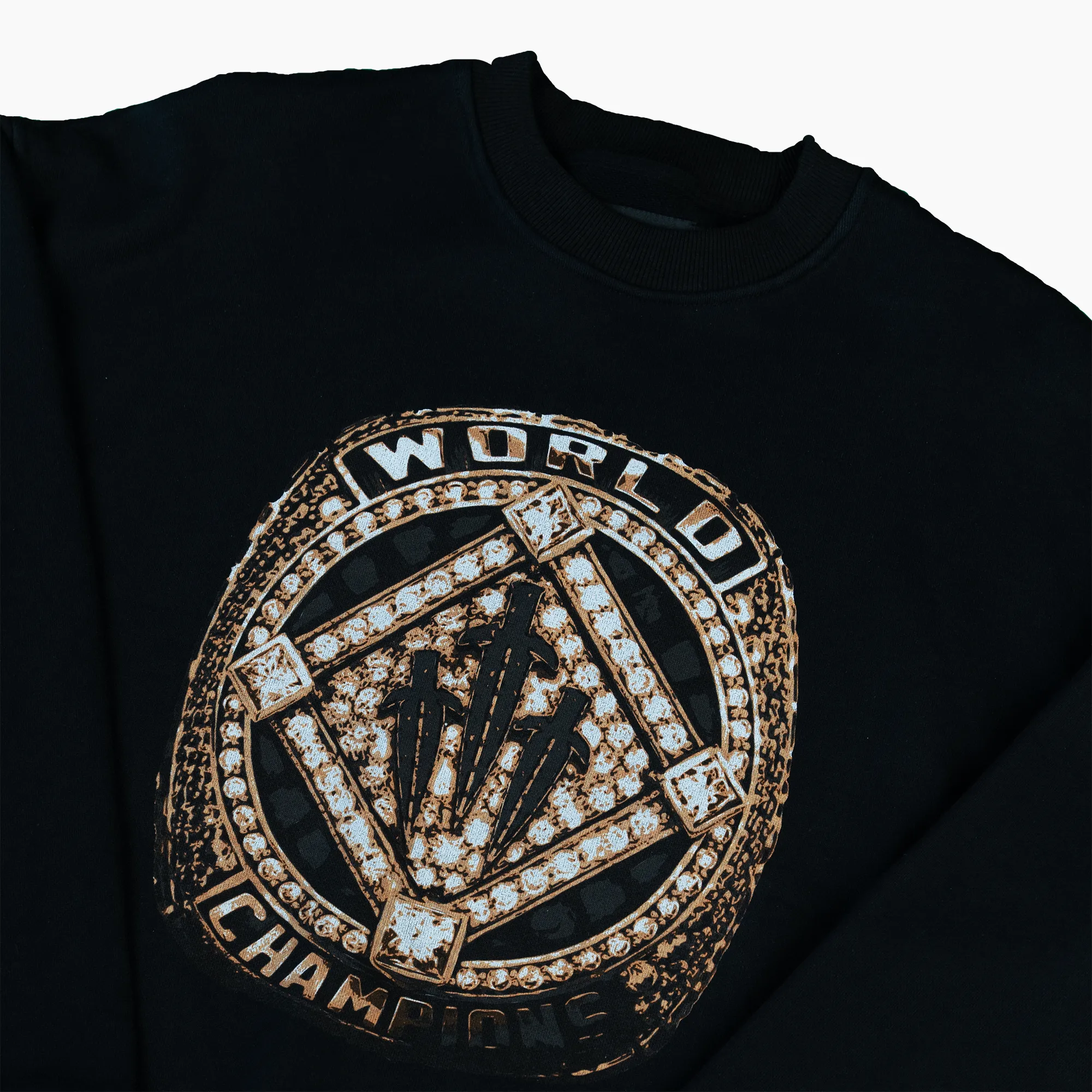 RINGS CREWNECK - BLACK