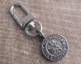 Saint Christopher Coin Key Chain