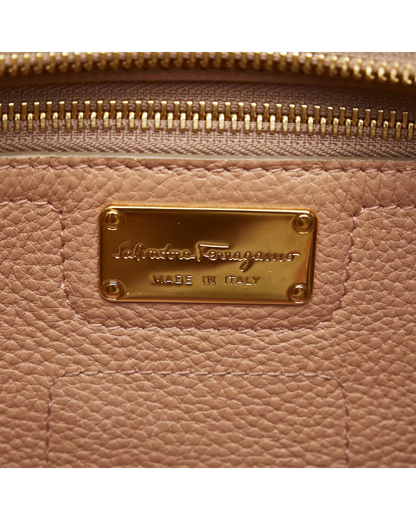 Salvatore Ferragamo Leather Gancini Bag