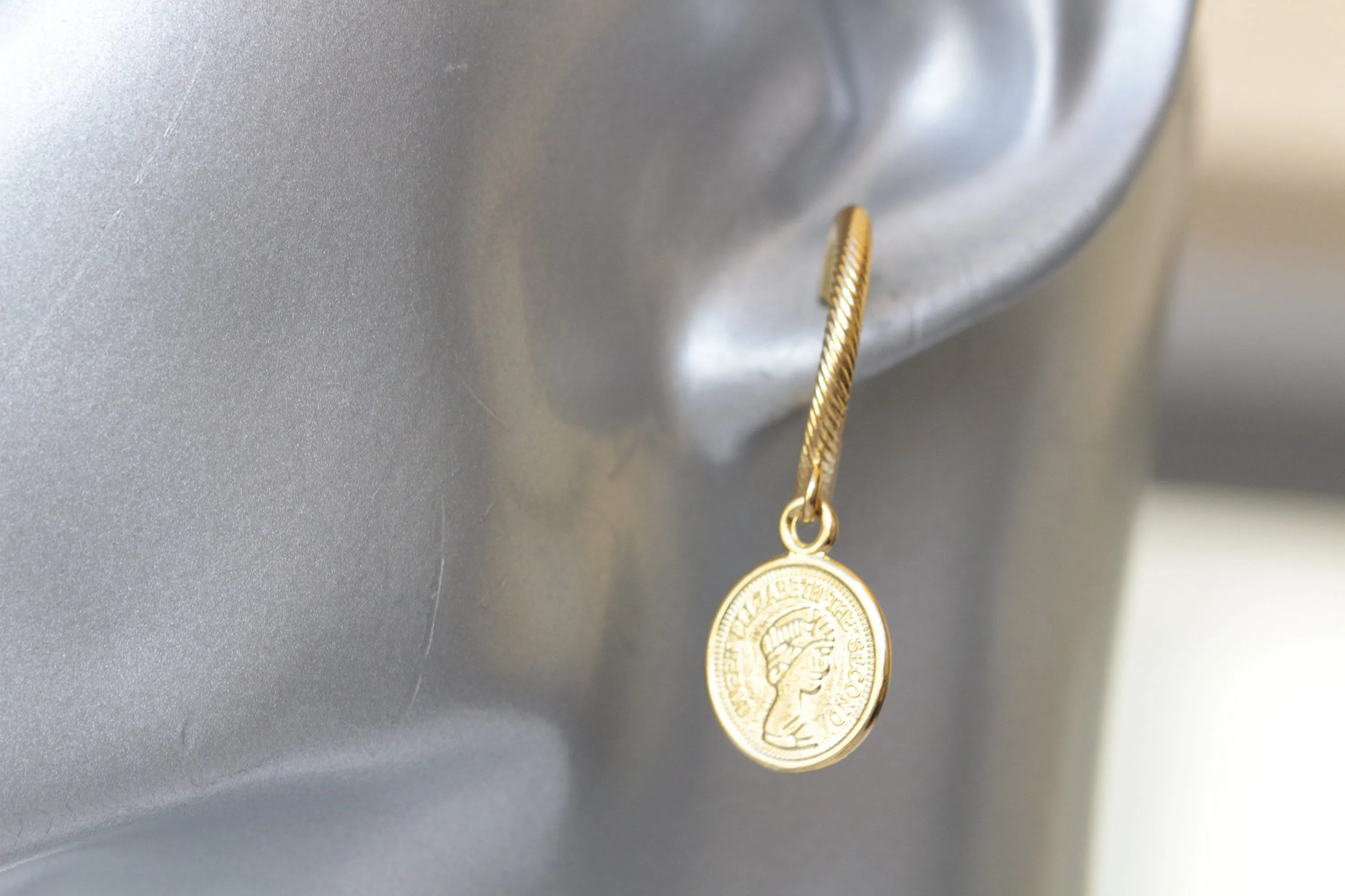 SILVER COIN EARRINGS