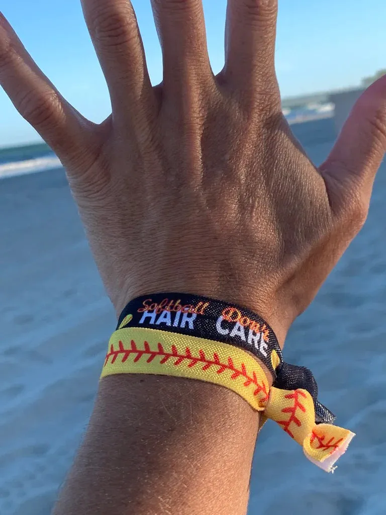 Softball Love Hair Ties - 5 Sets