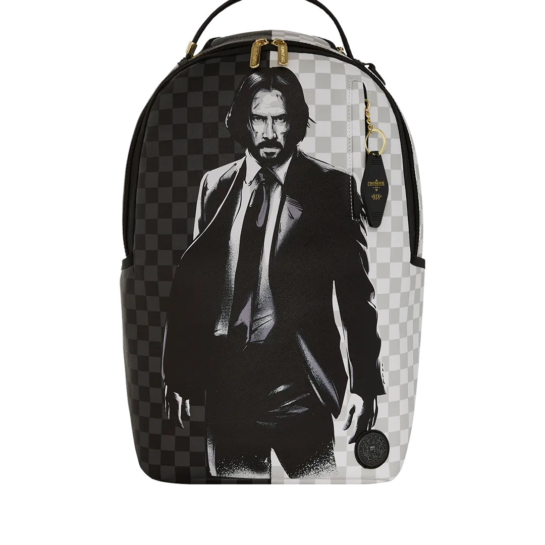 Sprayground John Wick Stand Strong Backpack - Grey / Gold / Black / White