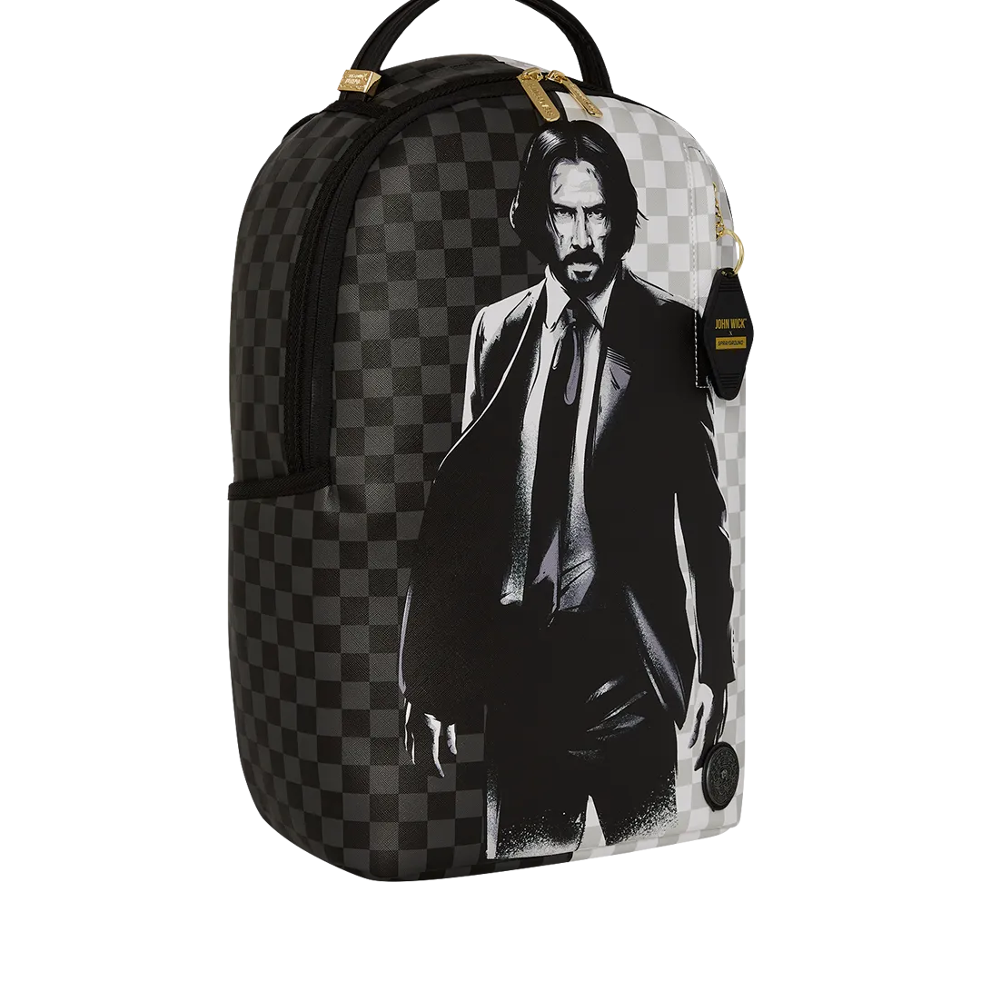 Sprayground John Wick Stand Strong Backpack - Grey / Gold / Black / White