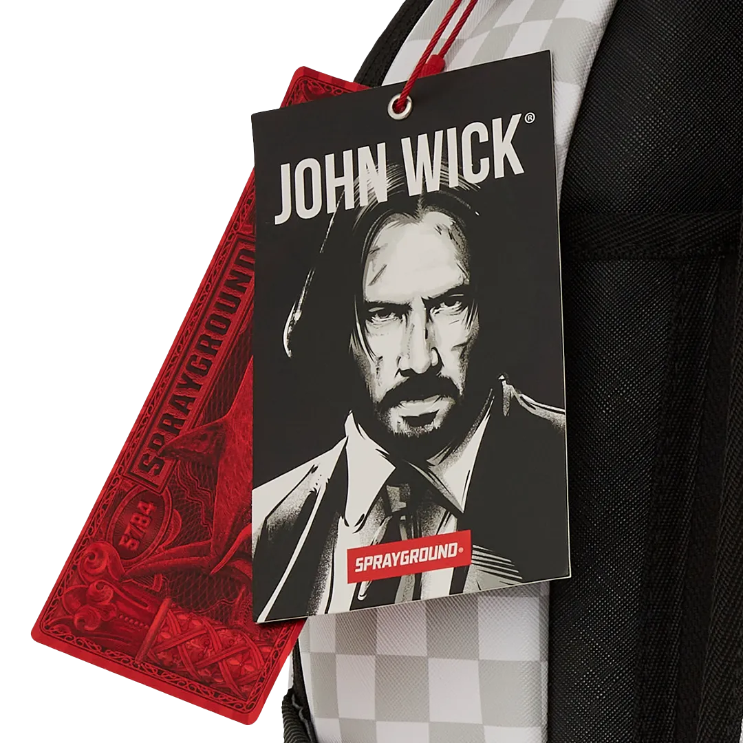 Sprayground John Wick Stand Strong Backpack - Grey / Gold / Black / White