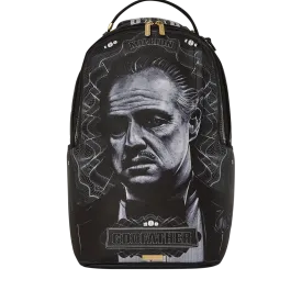 Sprayground Strictly Business The Godfather Collab Backpack - Grey / Black