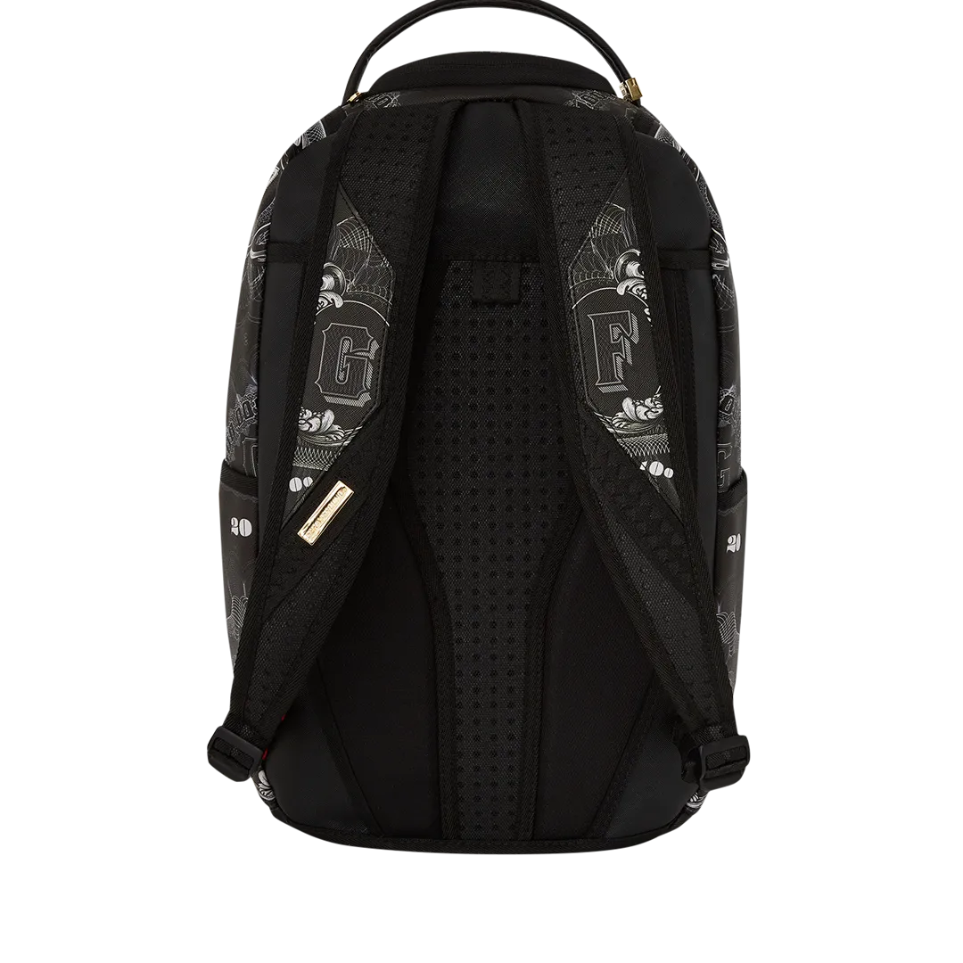 Sprayground Strictly Business The Godfather Collab Backpack - Grey / Black