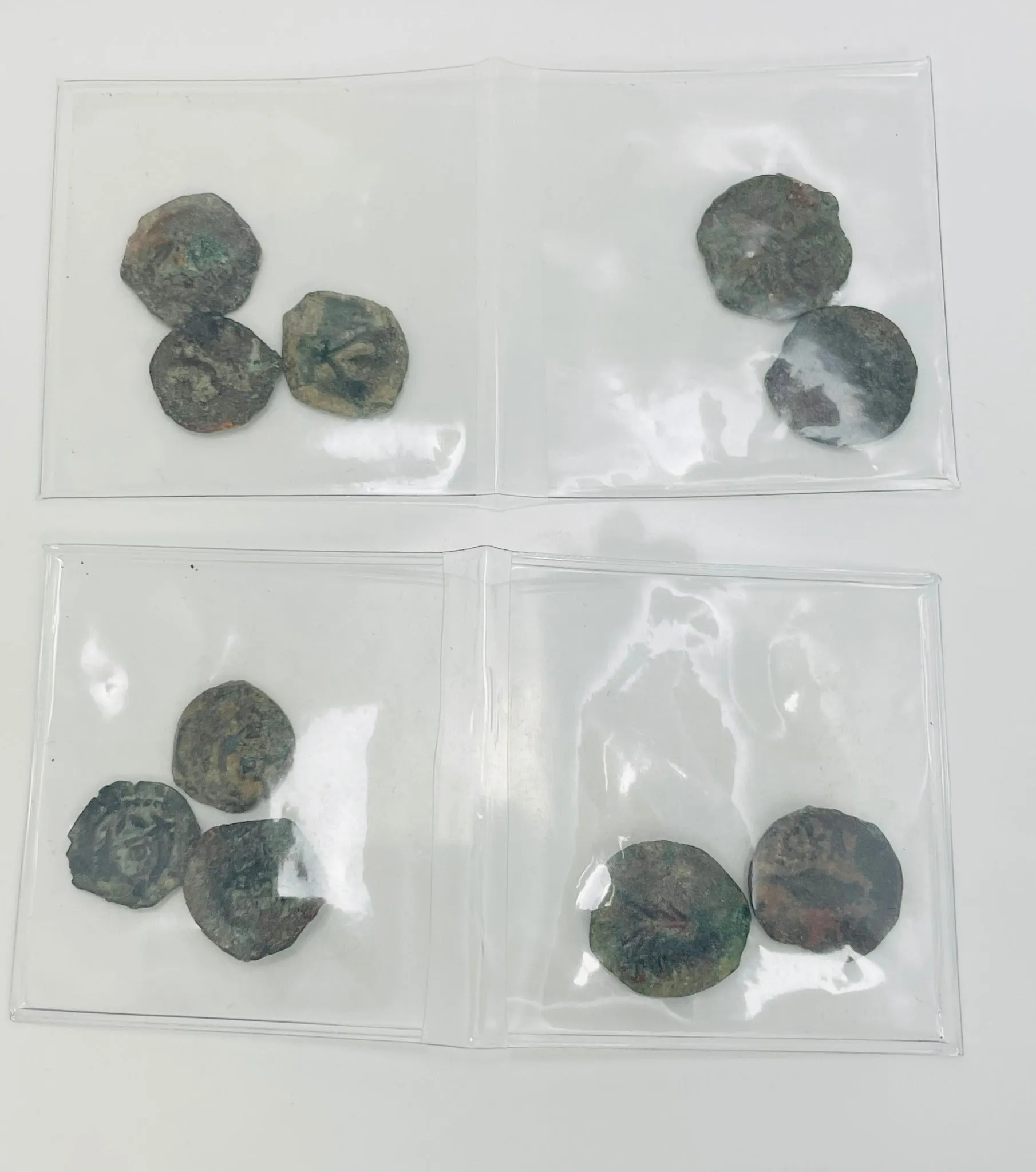 Ten Ancient Bronze Judaea Coins