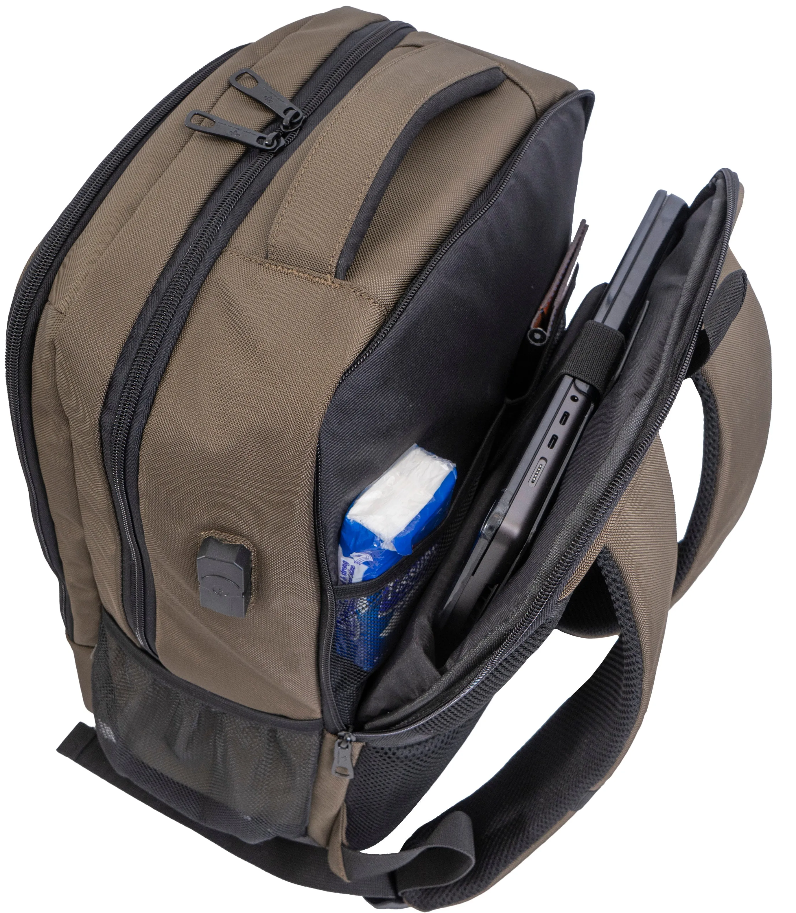 The Hamilton | 18-In 1680D Workbook Backpack with USB Port