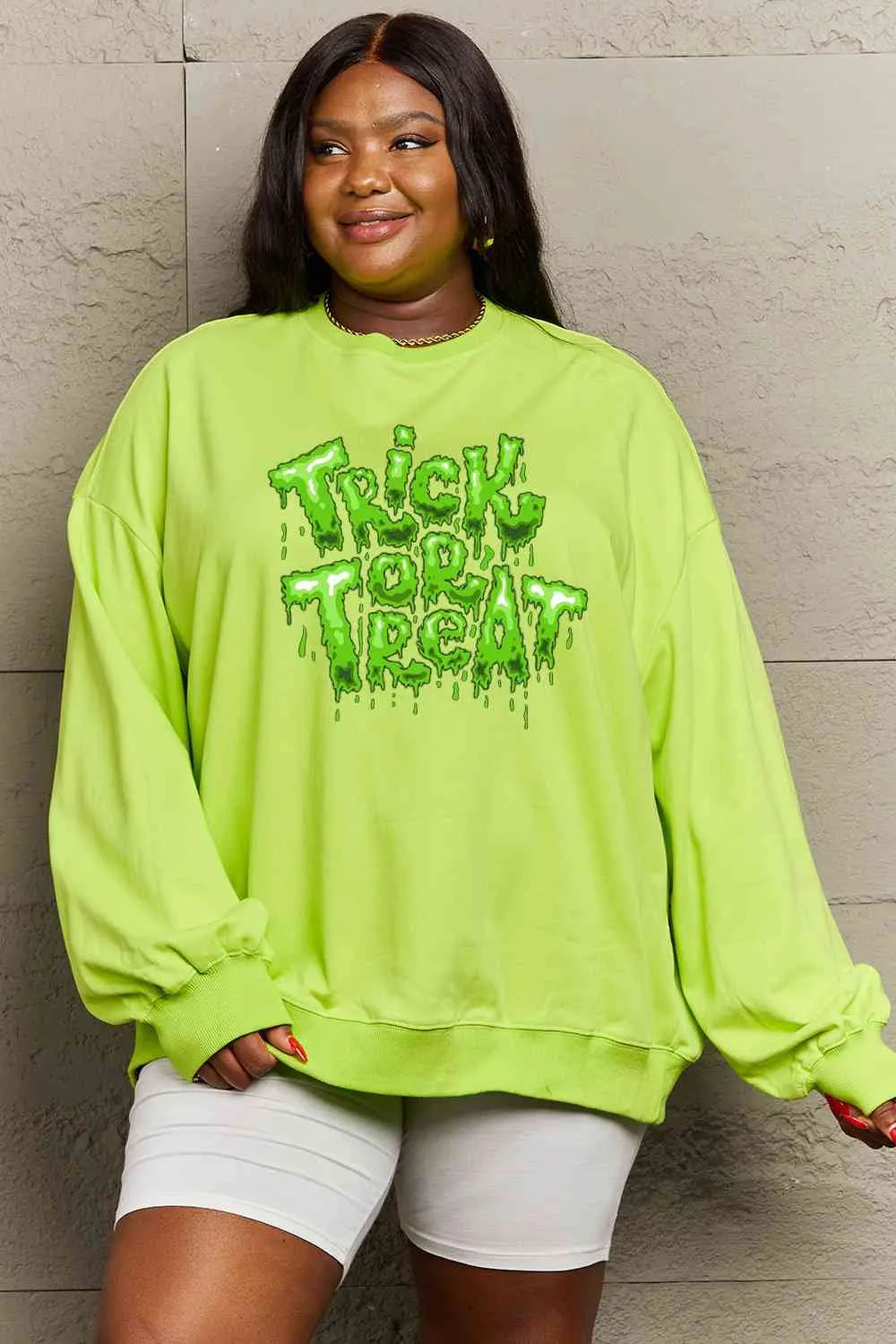 TRICK OR TREAT Graphic Sweatshirt