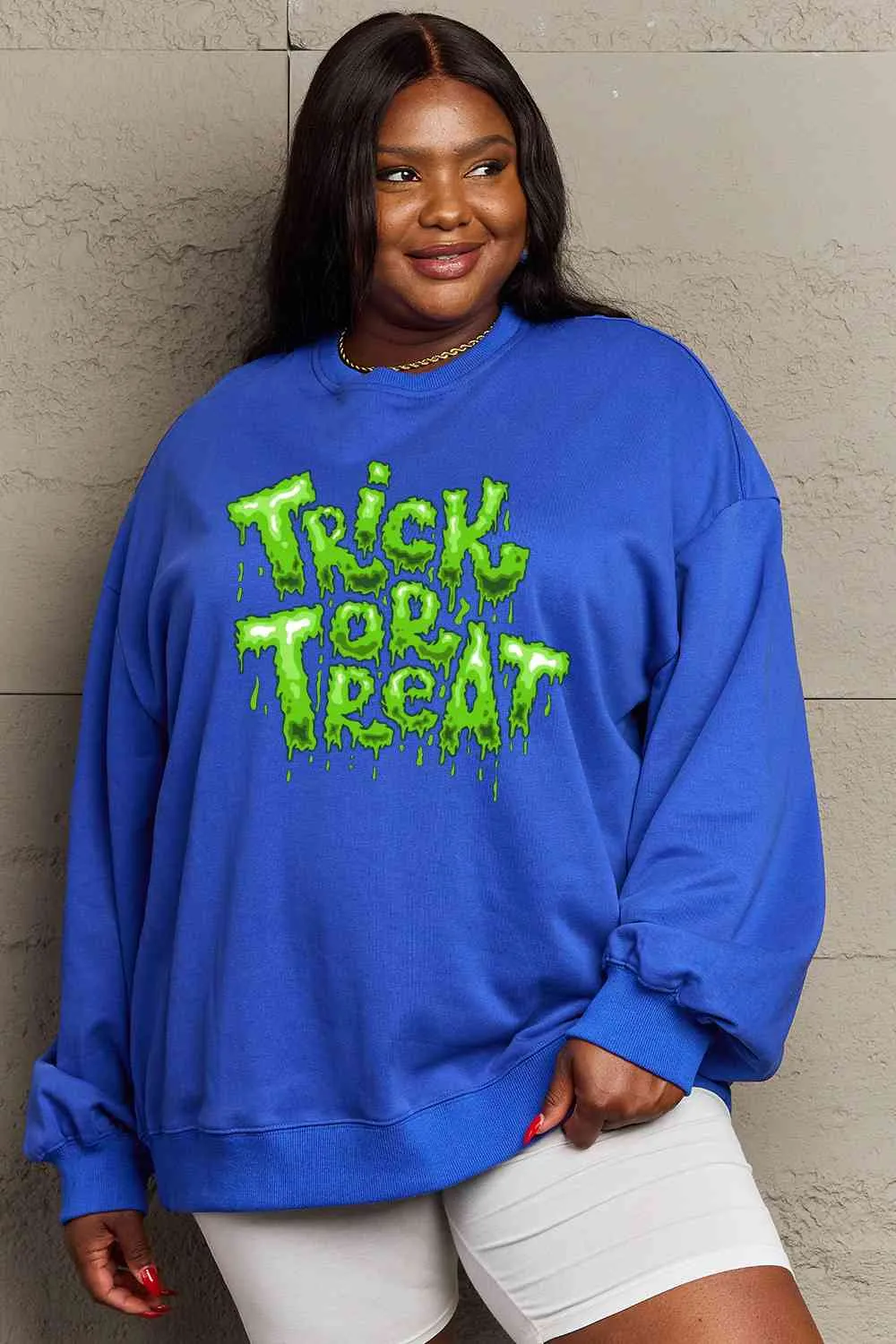 TRICK OR TREAT Graphic Sweatshirt