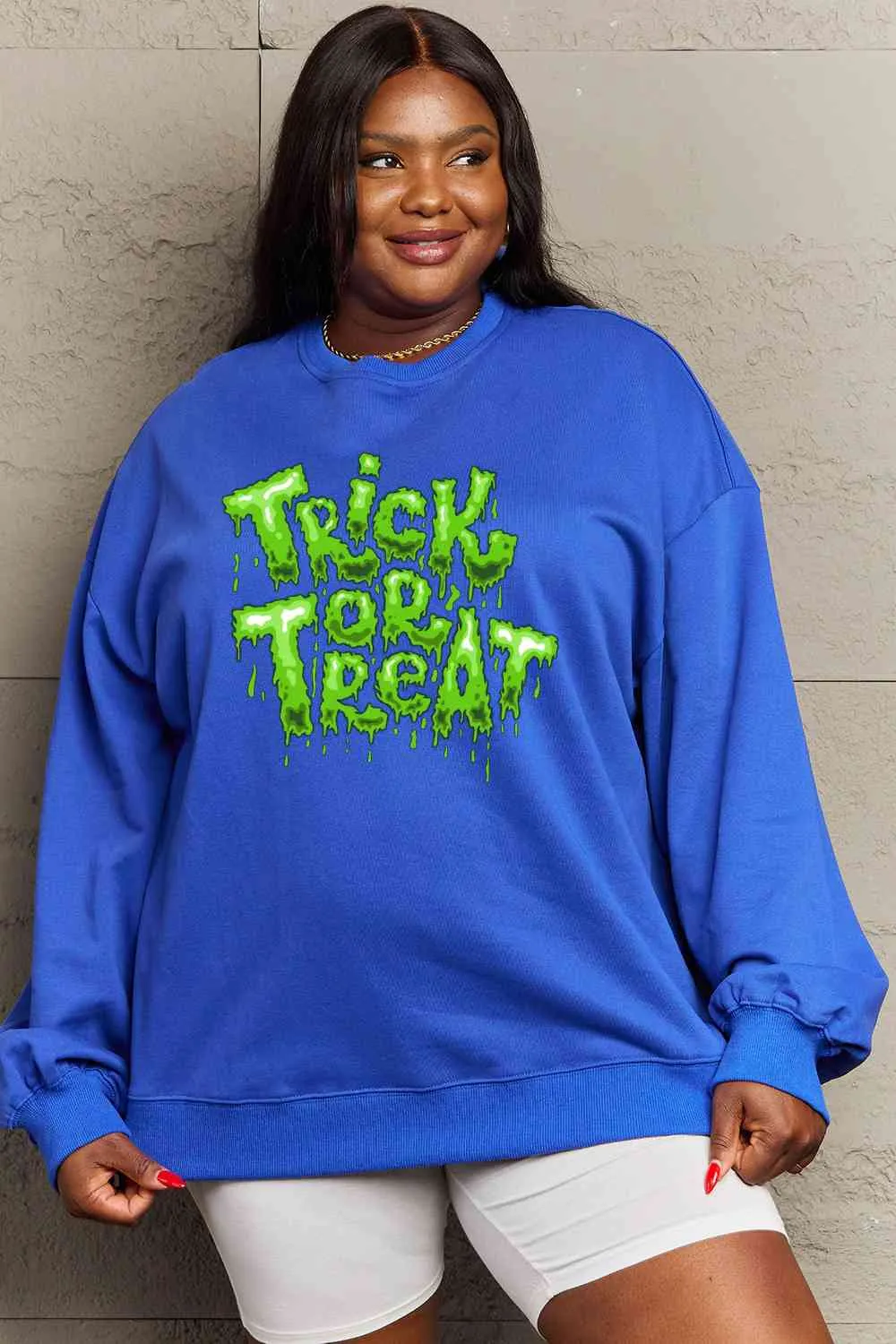 TRICK OR TREAT Graphic Sweatshirt