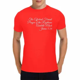 Uniquely You Mens T-Shirt / Inspiration / James 5:16 / Shirt Style (11)  - Red