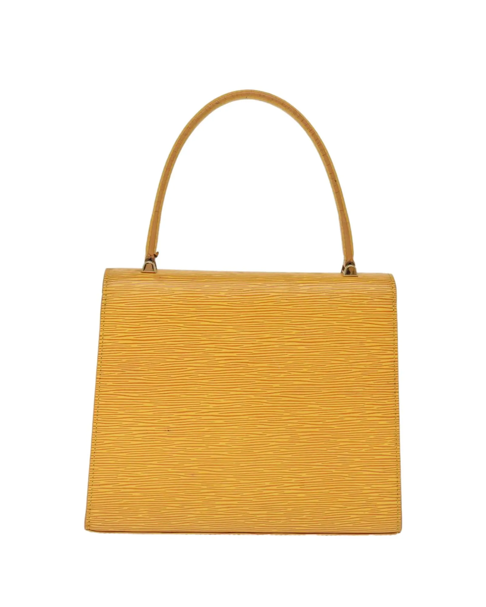 Yellow Epi Leather Malesherbes Hand Bag by Louis Vuitton