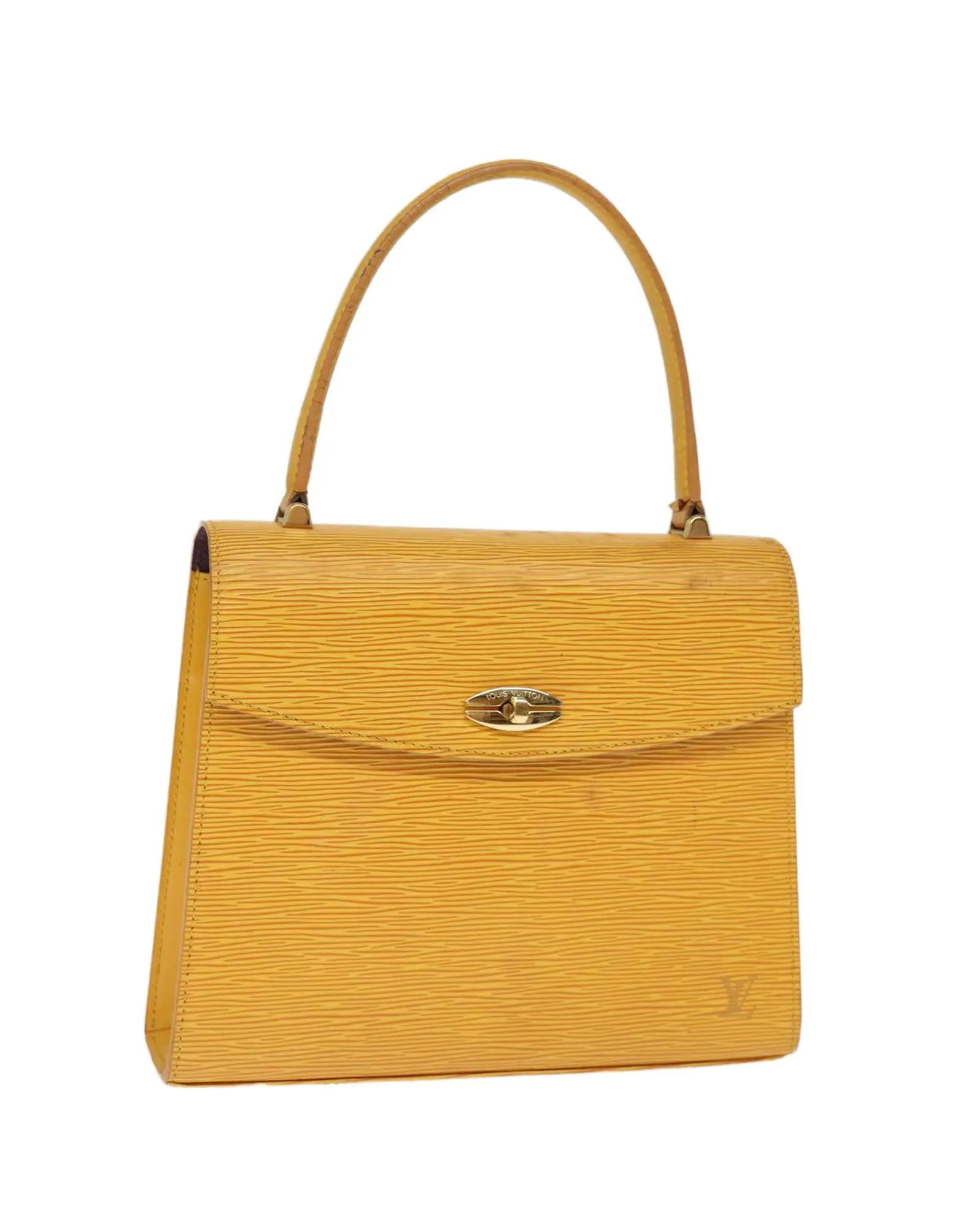 Yellow Epi Leather Malesherbes Hand Bag by Louis Vuitton