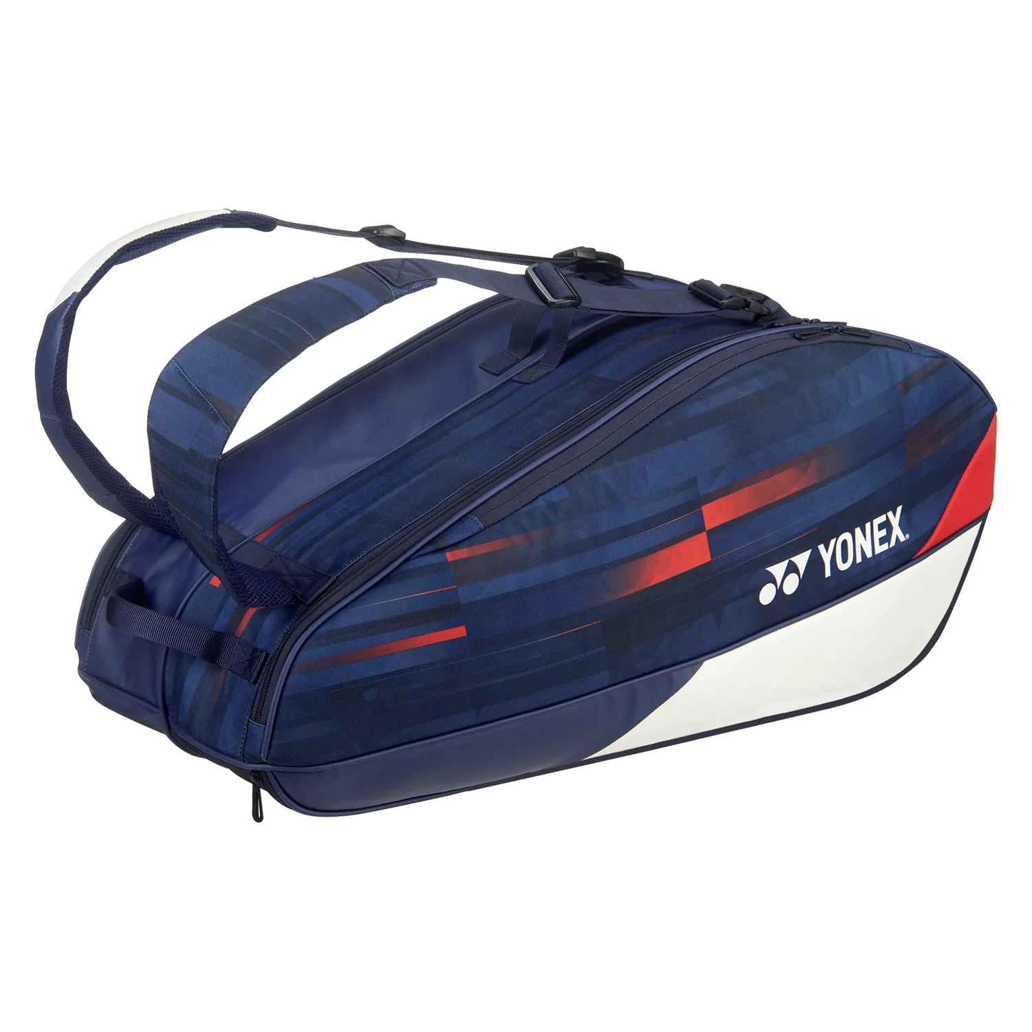 Yonex Limited Pro Racquet Bag-BA26PAEX (6 PCS) [White/Navy/Red]